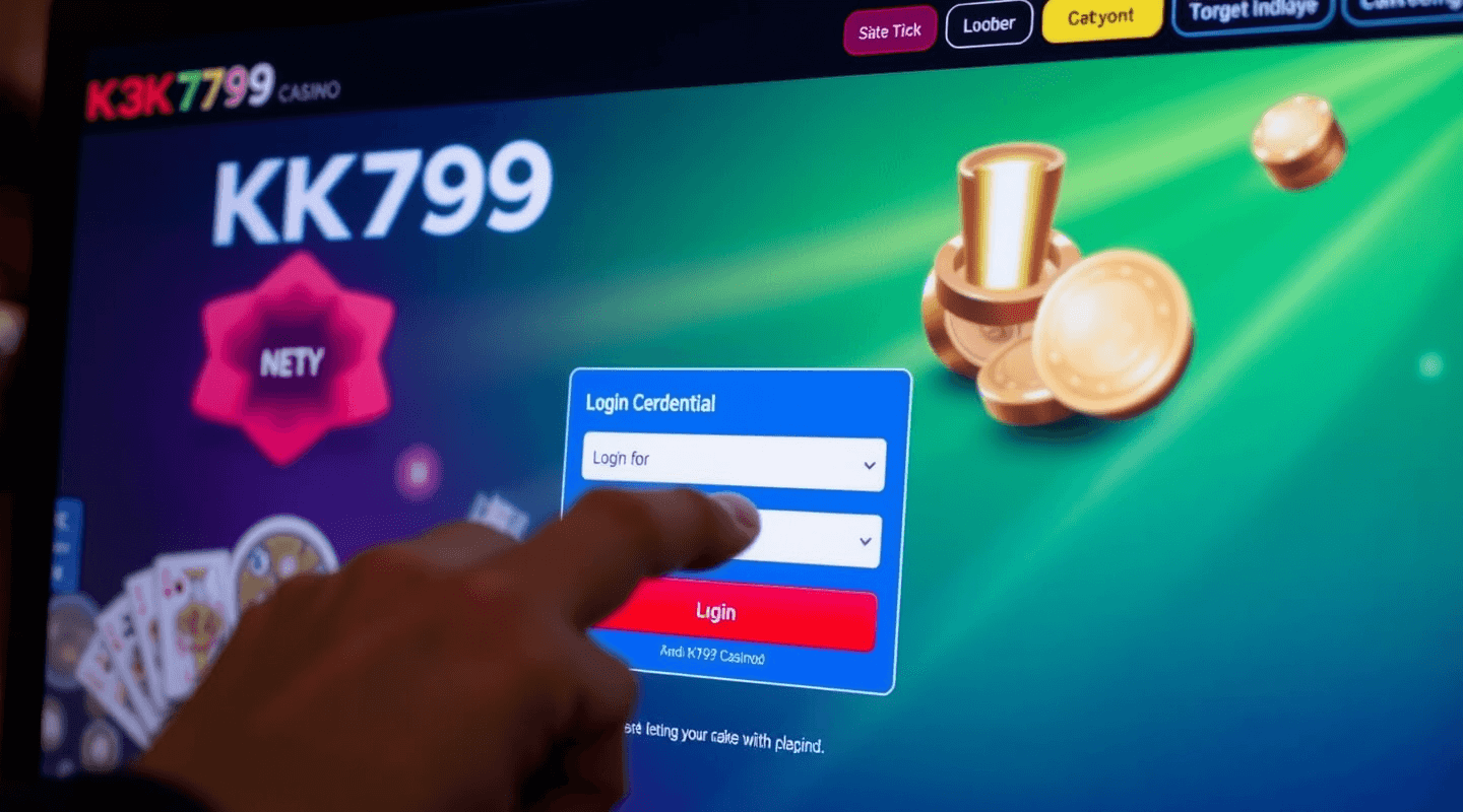 KK799 Casino login page β Secure account access.